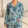 Blue Tropical Fish and Coastal Leaves for Relaxed Summer Beach Getaways Satin Pajamas Set - 1