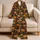 Jack-O'-Lanterns and Autumn Leaves for Cozy Halloween Nights and Fall Lounging Satin Pajamas Set - 5
