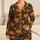 Jack-O'-Lanterns and Autumn Leaves for Cozy Halloween Nights and Fall Lounging Satin Pajamas Set - 1