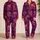 Flaming Gothic Skull Motifs for Spooky Nights and Alternative Lounge Style for Adults Satin Pajamas Set - 2