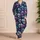Iridescent Crystal Skulls for Alternative Coastal Style and Relaxed Everyday Wear Satin Pajamas Set - 4