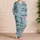 Whale Shark and Hammerhead Motifs for Relaxed Coastal Evenings and Ocean Lover Gifts Satin Pajamas Set - 4