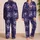Purple Pink Galaxy Vortex for Dreamy Stargazing Nights and Cosmic Lounge Style Satin Pajamas Set - 2