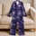 Purple Pink Galaxy Vortex for Dreamy Stargazing Nights and Cosmic Lounge Style Satin Pajamas Set - 5