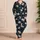 Ivory Roses, Moon And Golden Stars For Cozy Evenings And Relaxing Nights Satin Pajamas Set - 4