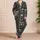 Gothic Skull Motifs for Dark Alternative Lounging and Halloween Nights for Men Satin Pajamas Set - 4