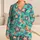 Teal Coral And Cream Geometric Stars For Relaxed Weekend Lounging Gift For Him Satin Pajamas Set - 1