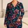 Midnight Orchid Blooms for Relaxed Evening Lounging and Botanical Gift Giving Satin Pajamas Set - 1
