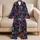 Midnight Orchid Blooms for Relaxed Evening Lounging and Botanical Gift Giving Satin Pajamas Set - 5