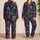 Midnight Orchid Blooms for Relaxed Evening Lounging and Botanical Gift Giving Satin Pajamas Set - 2