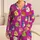 Retro Cartoon Bird Faces for Cheerful Lounging and Relaxed Weekends Satin Pajamas Set - 1