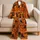 Whimsical Black Cats, Jack-o'-Lanterns & Campfire Cheer for Halloween Nights Satin Pajamas Set - 5