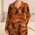 Whimsical Black Cats, Jack-o'-Lanterns & Campfire Cheer for Halloween Nights Satin Pajamas Set - 1
