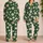 White Daisies And Golden Centers For Cozy Autumn Evenings And Relaxed Lounging Satin Pajamas Set - 2