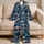Octopus and Ocean Waves for Cozy Coastal Nights and Relaxed Seaside Living Gifts Satin Pajamas Set - 5