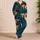 Glowing Woodland Mushrooms for Cozy Forest Nights and Relaxed Couples Satin Pajamas Set - 9JHMF280II
