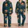 Glowing Woodland Mushrooms for Cozy Forest Nights and Relaxed Couples Satin Pajamas Set - 2