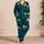 Bioluminescent Deep Sea Mushrooms for Cozy Nights and Underwater Fantasy Fans Satin Pajamas Set - 4