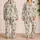 Bunny And Easter Egg Motifs For Cozy Spring Family Celebrations Satin Pajamas Set - 2