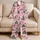 Pink Santa, Reindeer And Gifts For Cheerful Christmas Mornings And Cozy Holiday Gifting Satin Pajamas Set - 5