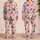 Pink Santa, Reindeer And Gifts For Cheerful Christmas Mornings And Cozy Holiday Gifting Satin Pajamas Set - 2