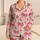 Watermelon Bow and Heart Accents for Fresh Spring and Summer Lounging for Women Everyday Satin Pajamas Set - 1