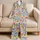 Mediterranean Citrus, Lobster and Sardine Motifs for Relaxed Coastal Summer Getaways Satin Pajamas Set - 5