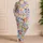 Mediterranean Citrus, Lobster and Sardine Motifs for Relaxed Coastal Summer Getaways Satin Pajamas Set - 4