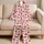 Watermelon Slices And Pink Stripes For Cheerful Summer Lounging And Women Satin Pajamas Set - 5