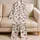 Sausage Dog Hearts And Bones For Cozy Springtime Lounging And Gift Giving Satin Pajamas Set - 5