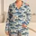 Blue Sardine Ocean Motifs for Coastal Lounging and Relaxed Summer Evenings for Her Satin Pajamas Set - 1