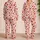 Scattered Crimson Hearts for Cozy Valentine's Day Lounging and Romantic Gift Giving Satin Pajamas Set - 2