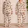 Dachshund Dogs and Blush Stripes for Cozy Weekend Lounging, a Sweet Gift for Her Satin Pajamas Set - 2