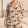 Dachshund Dogs and Blush Stripes for Cozy Weekend Lounging, a Sweet Gift for Her Satin Pajamas Set - 1