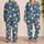 Watercolor Spring Blossoms for Fresh Seasonal Gifting and Cozy Evenings at Home Satin Pajamas Set - 2