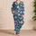 Watercolor Spring Blossoms for Fresh Seasonal Gifting and Cozy Evenings at Home Satin Pajamas Set - 4