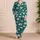 Teal Daisy Garden Blooms for Cheerful Summer Days and Easy Outdoor Adventures for Girls Satin Pajamas Set - 4