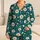 Teal Daisy Garden Blooms for Cheerful Summer Days and Easy Outdoor Adventures for Girls Satin Pajamas Set - 1