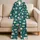 Teal Daisy Garden Blooms for Cheerful Summer Days and Easy Outdoor Adventures for Girls Satin Pajamas Set - 5
