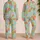 Colorful Bohemian Daisy Blooms for Sunny Beach Days and Relaxed Weekend Lounging Satin Pajamas Set - 2