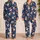 Bald Eagle Patriotic Stars and Stripes for Cozy Winter Lounging and Cabin Weekends Satin Pajamas Set - 2