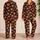 Glowing Jack-O'-Lantern Faces for Cozy Halloween Nights and Autumn Fun for Young Boys Satin Pajamas Set - 2