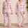 Delicate Pink Ribbon Bows for Cozy Lounging and Sweet Gift Giving at Home for Her Satin Pajamas Set - 2