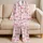 Delicate Pink Ribbon Bows for Cozy Lounging and Sweet Gift Giving at Home for Her Satin Pajamas Set - 5
