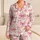 Delicate Pink Ribbon Bows for Cozy Lounging and Sweet Gift Giving at Home for Her Satin Pajamas Set - 1