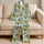Blue Stripe Oranges and Blossoms for Relaxed Summer Lounging at Home for Women Satin Pajamas Set - 5