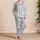 Cute Floating Ghosts For Cozy Halloween Nights And Whimsical Autumn Lounging Satin Pajamas Set - 4