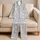 Cute Floating Ghosts For Cozy Halloween Nights And Whimsical Autumn Lounging Satin Pajamas Set - 5