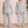 Cute Floating Ghosts For Cozy Halloween Nights And Whimsical Autumn Lounging Satin Pajamas Set - 2