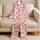 Pink Frosted Cupcakes and Ribbon Bows for Sweet Cozy Home Lounging Gifts for Her Satin Pajamas Set - 5